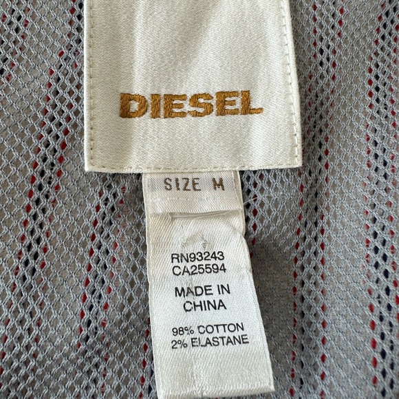 Vintage Diesel Y2K Textured Stripe Blazer - Picture 11 of 12